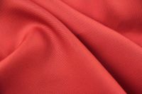 ткань плотный коралловый шелк костюмно-плательная шелк однотонная красная Италия