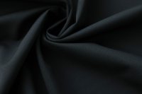 ткань однотонная черно-синяя шерсть