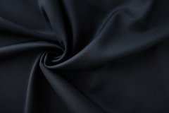 ткань черно-синяя шерсть костюмно-плательная шерсть однотонная синяя Италия