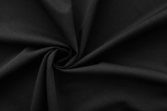 ткань шерсть угольного цвета костюмно-плательная шерсть однотонная черная Италия