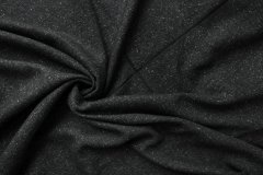 ткань палантин темно-серый в елочку  Италия