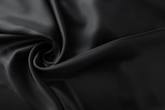 ткань черный подклад из вискозы подклад вискоза однотонная черная Италия