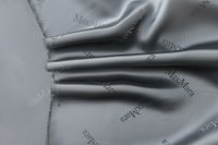 ткань подклад серого цвета с логотипами