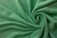 ткань светло-зеленый твид шанель  твид хлопок однотонная зеленая Италия