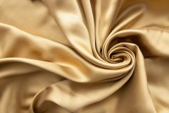 ткань золотистый твил твил вискоза однотонная желтая Италия