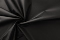 ткань черная плащевка из полиэстера плащевка полиэстер однотонная черная Италия