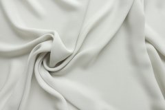 ткань шармуз бело-серого цвета шармюз шелк однотонная серая Италия