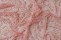 ткань нежно-розовое кружево