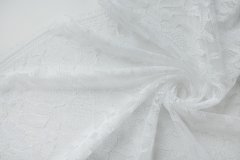 ткань белое кружево кружево полиэстер цветы белая Италия