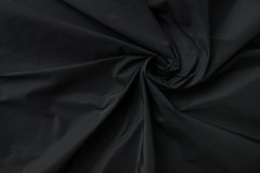 ткань черная плащевка плащевка полиэстер однотонная черная Италия