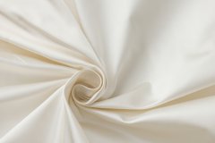ткань шелковый дюшес топленое молоко дюшес шелк однотонная белая Италия