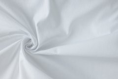 ткань белый хлопок полотняного переплетения костюмно-плательная хлопок однотонная белая Италия