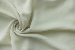 ткань вареный лен  костюмно-плательная лен однотонная белая Италия