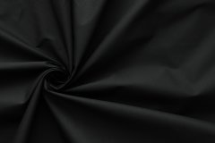 ткань хлопок черного цвета с эластаном костюмно-плательная хлопок однотонная черная Италия