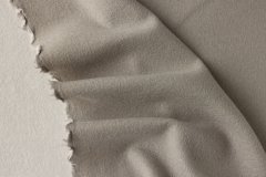 ткань двухслойный двусторонний шерстяной трикотаж серый с белым Италия