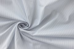 ткань белый рубашечный хлопок в полосочку сорочечная хлопок в полоску белая Италия