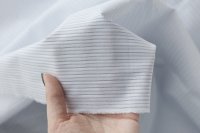 ткань белый рубашечный хлопок в полосочку
