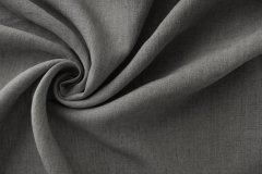 ткань серый лен меланж костюмно-плательная лен однотонная серая Италия