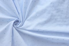 ткань белый хлопок в полоску и цветочки филькупе сорочечная хлопок в полоску голубая Италия