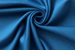 ткань джерси василькового цвета джерси шерсть однотонная голубая Италия