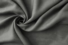 ткань серый лен костюмно-плательная лен однотонная серая Италия