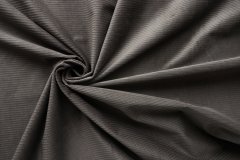 ткань серый вельвет с эластаном вельвет хлопок однотонная серая Италия