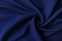 ткань кади цвета ультрамарин кади шелк однотонная синяя Италия