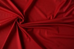 ткань красный трикотаж с шелком трикотаж смесовый однотонная красная Италия