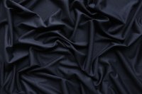 ткань черно-синий трикотаж из шерсти и шелка