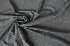 ткань светло-серый трикотаж с шелком трикотаж шерсть однотонная серая Италия