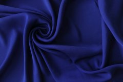 ткань креп ультрамарин креп вискоза однотонная синяя Италия