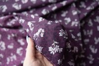 ткань фиолетовый хлопок с цветами