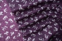 ткань фиолетовый хлопок с цветами