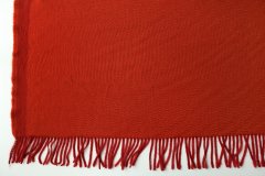 ткань плед ярко-красного цвета (1.58 * 2 м) плед кашемир однотонная красная Италия