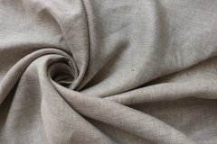 ткань бежевый лен меланж костюмно-плательная лен однотонная бежевая Италия