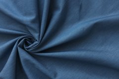 ткань легкая джинсовка темно-голубая Италия