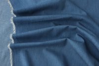 ткань легкая джинсовка темно-голубая