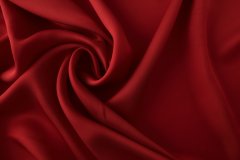ткань двусторонний сатин терракотовый сатин шелк однотонная красная Италия