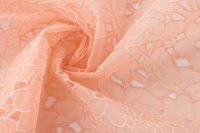 ткань органза персикового цвета
