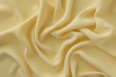 ткань кади желтого цвета (выбеленного) кади шелк однотонная желтая Италия
