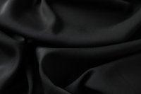 ткань черный матовый крепдешин с эластаном