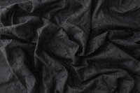 ткань шитье черного цвета с крупными цветами