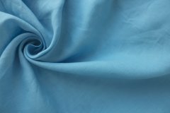 ткань костюмно-плательный лен небесно-голубой костюмно-плательная лен однотонная голубая Италия