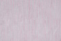ткань лен в розовую узкую полоску на белом фоне