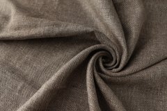ткань серо-коричневый лен костюмно-плательная лен однотонная серая Италия