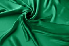 ткань ярко-зеленый атлас Италия