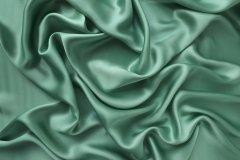 ткань шелковый атлас шалфейного цвета Италия