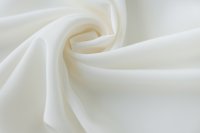 ткань креповый шелк молочно-белого цвета