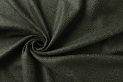 ткань твид из кашемира в черно-зеленую елочку Италия