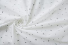 ткань батист с мелкими цветочками на белом фоне Италия